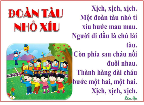 Bài thơ  Đoàn tàu nhỏ xíu 