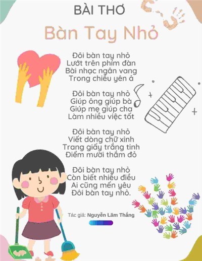 Bài thơ:  Bàn tay nhỏ 