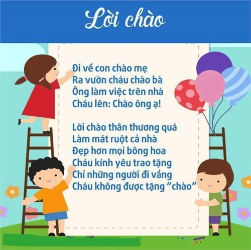 Bài thơ:  Lời chào 
