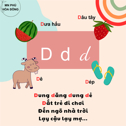Trường MN Phú Hòa Đông - Thơ cho bé học chữ cái