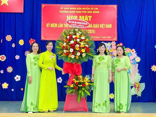 Trường MN Phú Hòa Đông - Họp mặt Kỷ niệm 42 năm ngày Nhà giáo Việt Nam 20/11/1982-20/11/2024