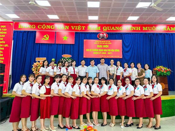 Chi bộ Trường MN Phú Hòa Đông - Đại hội Chi bộ trường Mầm non Phú Hòa Đông nhiệm kỳ 2025-2027