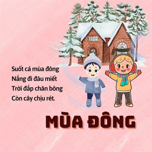 Trường MN Phú Hòa Đông - Bài thơ: Mùa đông