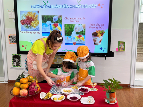 Hưởng ứng Tuần lễ Dinh dưỡng và phát triển năm học 2024 - 2025