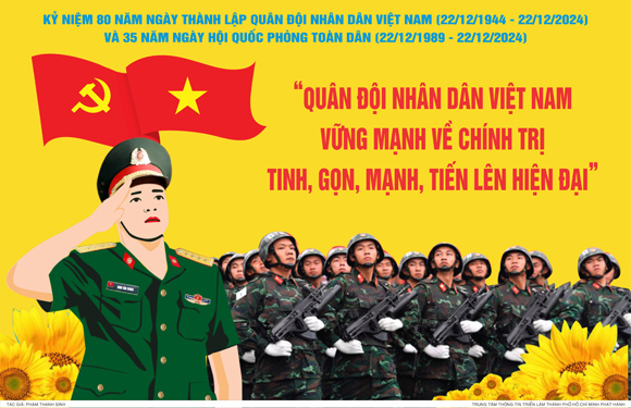 Kỷ niệm 78 năm Ngày Toàn quốc kháng chiến - Kỷ niệm 64 năm Ngày thành lập Mặt trận Dân tộc Giải phóng miền Nam Việt Nam - Kỷ niệm 80 năm Ngày thành lập Quân đội Nhân dân Việt Nam và 35 năm Ngày hội Quốc phòng toàn dân