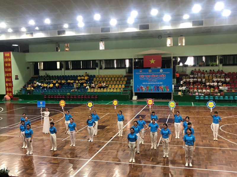 Công đoàn cơ sở liên quân trường Mầm non phường 6, Mầm non phường 9, Mầm non phường 11, Mầm non phường 16 tham gia Hội thi “Khỏe để lao động sản xuất” Năm 2024