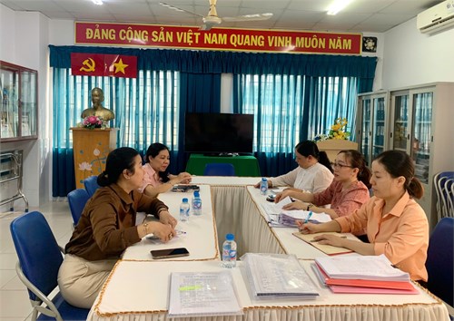 Tiếp đoàn kiểm tra hoạt động nuôi dưỡng, chăm sóc, giáo dục trẻ Mầm non đầu năm học 2024 – 2025