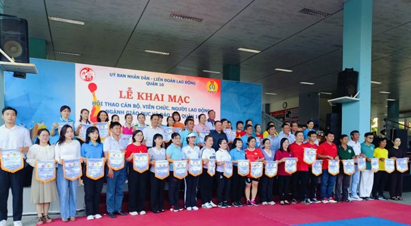 Hội thao cán bộ, viên chức, người lao động ngành Giáo dục và Đào tạo Quận 10 chào mừng kỷ niệm 42 năm ngày Nhà giáo Việt Nam (20/11/1982 - 20/11/2024)