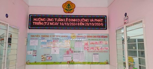 Hoạt động  Hưởng ứng tuần lễ dinh dưỡng và phát triển 