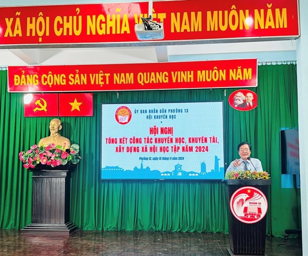 Hội nghị tổng kết công tác khuyến học, khuyến tài, xây dựng xã hội học tập năm 2024