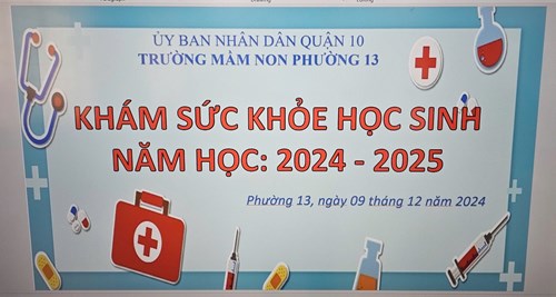 Công tác khám sức khỏe học sinh định kỳ vào đầu năm học 2024-2025