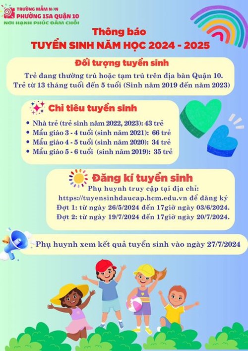 🍀🌸💐☀️🥰Thông báo tuyển sinh năm học 2024-2025🌺☀️😜💐🌸🌺