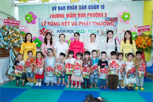Trường Mầm non Phường 2 tổ chức Lễ tổng kết năm học 2022-2023.