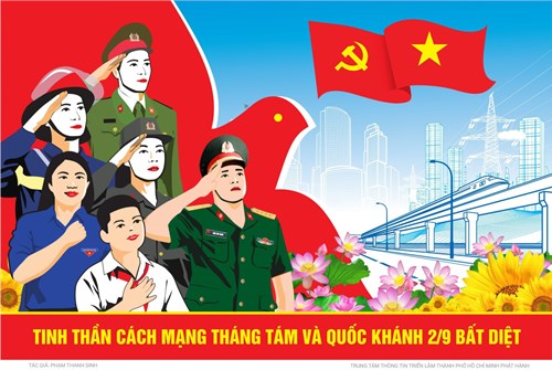 Nhiệt liệt chào mừng kỷ niệm 79 năm Ngày Cách mạng tháng Tám thành công (19/8/1945 – 19/8/2024) và Ngày Quốc khánh nước Cộng hòa Xã hội Chủ nghĩa Việt Nam (2/9/1945 – 2/9/2024)