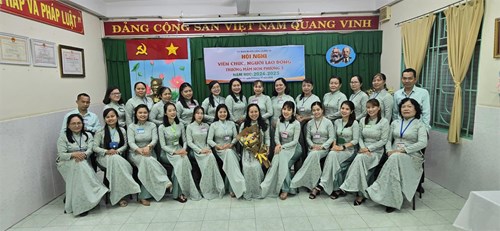 Ngày 29/11/2024 Trường Mầm non Phường 3 tổ chức  Hội nghị viên chức, người lao động năm học 2024-2025 .