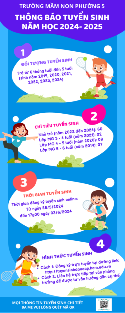 Thông báo tuyển sinh năm học 2024 - 2025