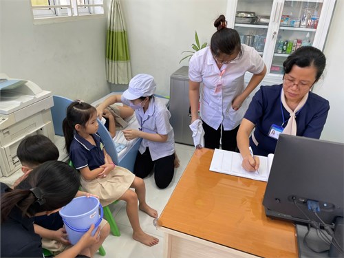  diễn tập phương án xử lý ngộ độc thực phẩm  năm học 2024 - 2025