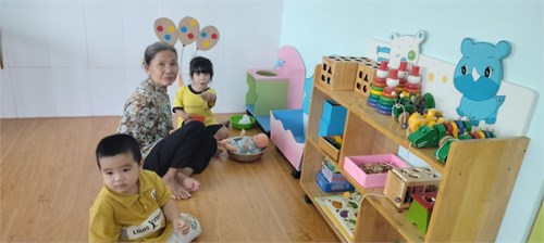 Công tác chăm sóc nuôi dưỡng - Lớp 25-36 tháng, năm học 2023-2024
