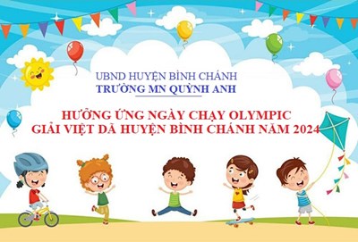 Trường MN Quỳnh Anh hưởng ứng ngày chạy Olympic - Giải việt dã Huyện Bình Chánh năm 2024