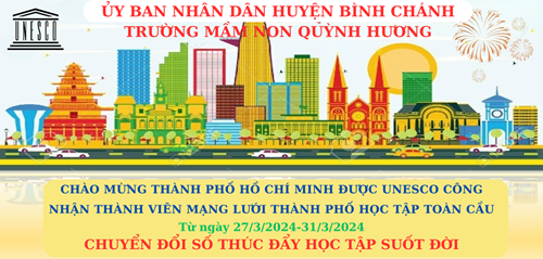 Chào mừng TPHCM được UNICO công nhận thành viên mạng lưới thành phố học tập suốt đời. Chuyển đổi số thúc đẩy học tập suốt đời