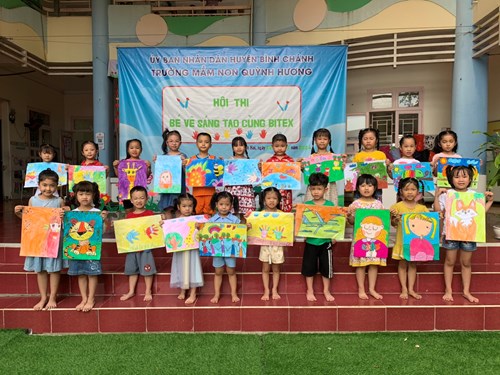 Hội thi “Bé vẽ sáng tạo cùng BITEX” năm học 2023 - 2024 cấp trường.