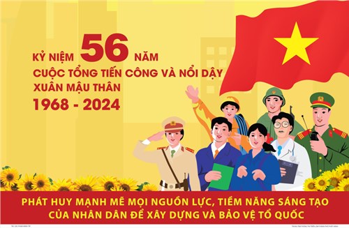 Kỷ niệm 56 năm cuộc tổng tiến công và nổi dậy xuân  Mậu Thân 1968-2024