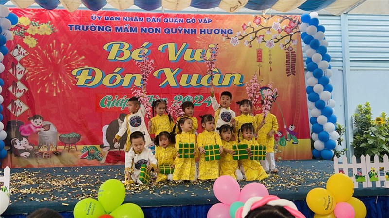 Các hoạt động Mừng xuân Giáp Thìn 2024 của Bé tại Trường Mầm non Quỳnh Hương