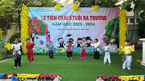 Lễ tiễn  Cháu 5 tuổi ra trường  năm học 2023-2024 Trường MN Rạng Đông 1