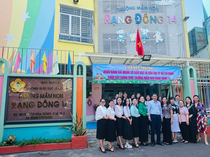 Trường MN Rạng Đông 14 đón đoàn đánh giá ngoài khảo sát chính thức