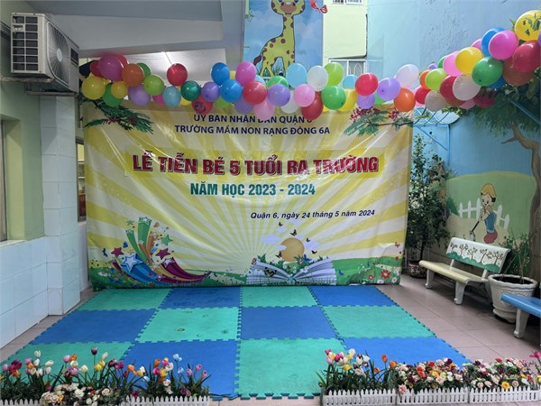 Lễ tiễn bé 5 tuổi ra trường năm học 2023 - 2024