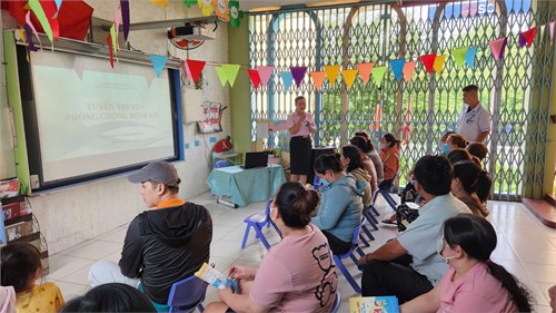 Tập huấn tuyên truyền phụ huynh về phòng chống bệnh Sởi