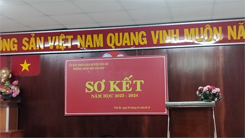 Trường Mầm non Sao Mai tổ chức sơ kết học kì I năm học 2023-2024
