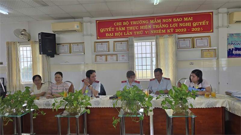 Trường Mầm non Sao Mai đón đoàn Kiểm tra an toàn thực phẩm năm học 2024-2025