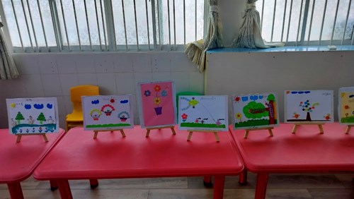 Trường MN Sao Mai tổ chức chuyên đề  Nâng cao năng lực cảm thụ nghệ thuật sáng tạo qua hoạt động tạo hình  năm học 2023-2024 tại lớp Chồi 2, Lá 3