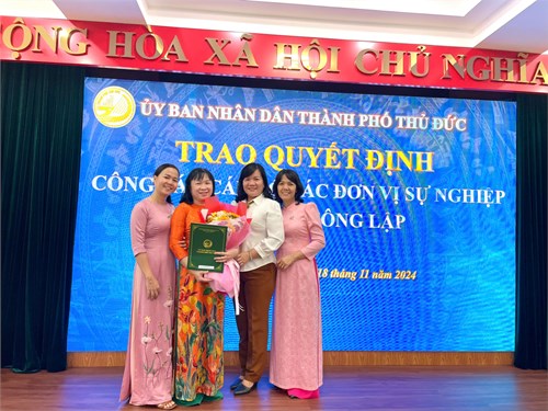 🌻Lễ trao quyết định bổ nhiệm Phó Hiệu trưởng trường Mầm non Sen Hồng 1