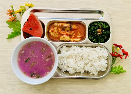 Thực đơn trưa mẫu giáo thứ tư ngày 03/01/2024