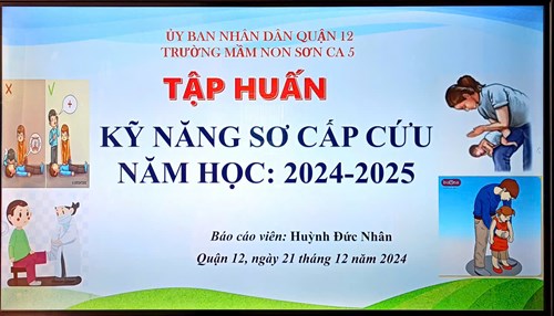 Tập huấn sơ cấp cứu năm học 2024-2025