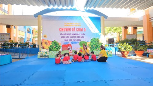 Chuyên đề cụm: phát triển ngôn ngữ cho trẻ 25-36 tháng thông qua hoạt động làm quen văn học.