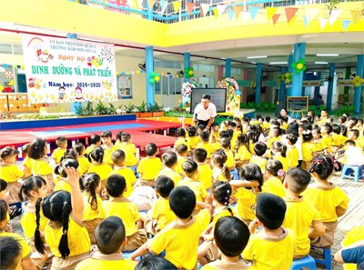 TRƯỜNG MẦM NON SƠN CA QUẬN 5 TỔ CHỨC NGÀY HỘI “ DINH DƯỠNG VÀ PHÁT TRIỂN “ 
Năm học: 2024 – 2025