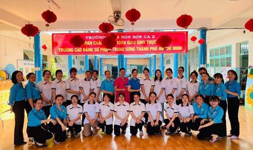 Đón chào Đoàn Giáo sinh thực tập năm 2, khóa K.35, Đợt 2 của Trường Cao đẳng Sư phạm TW TPHCM
