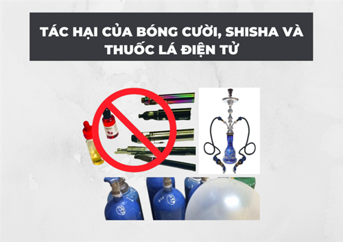 Truyền thông phòng, chống tác hại của các dạng thuốc nung nấu (shisha), khí cười, thuốc lá điện tử