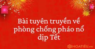 Tuyên truyền phòng, chống pháo nổ dịp Tết Nguyên đán Giáp Thìn 2024
