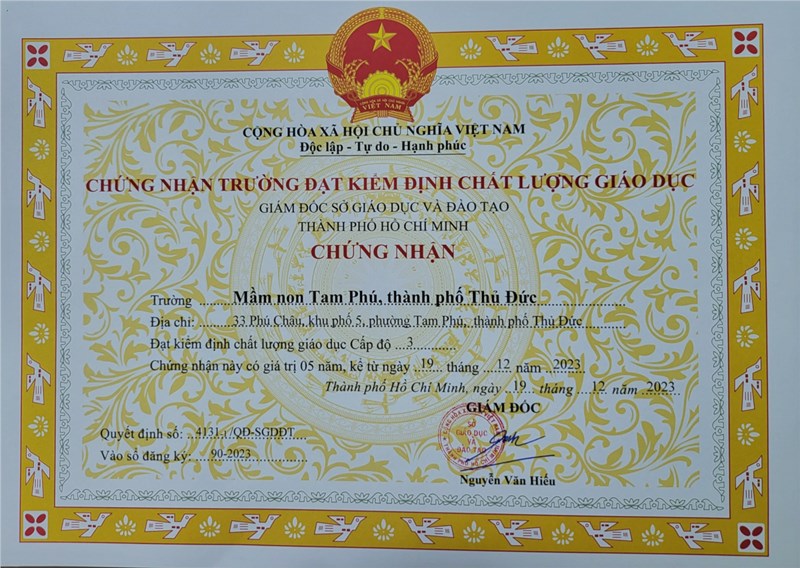Kiểm định chất lượng giáo dục Cấp độ 3
