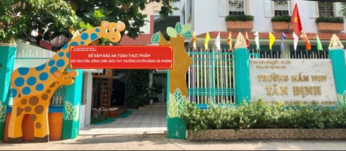 Trường MN Tân Định hưởng ứng “Tháng hành động vì an toàn thực phẩm” năm 2024