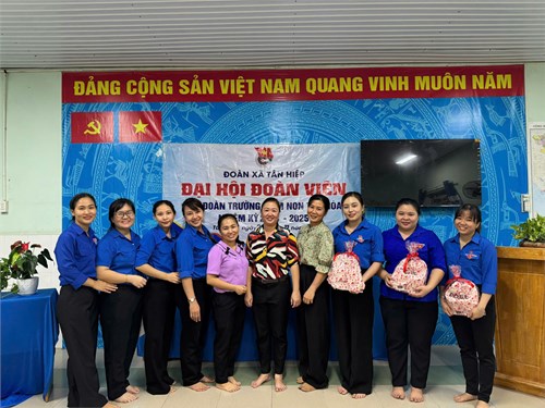 Đại hội Chi đoàn Trường Mầm non Tân Hòa nhiệm kỳ 2024-2025.
