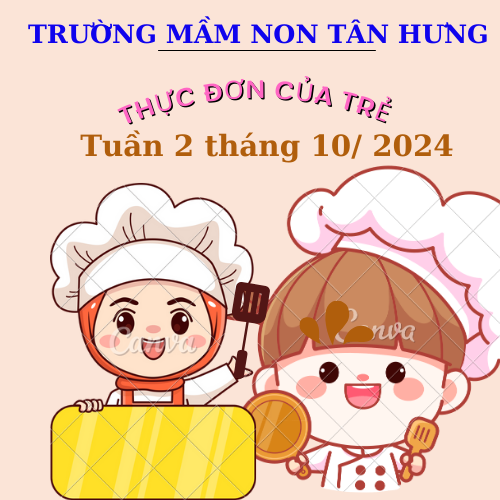 Thực đơn tuần 2 tháng 10 năm 2024