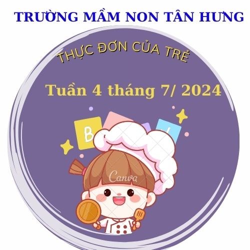 Thực đơn tuần 4 tháng 7