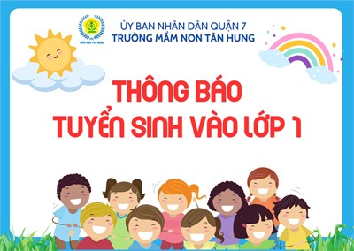 Thông báo tuyển sinh vào lớp 1