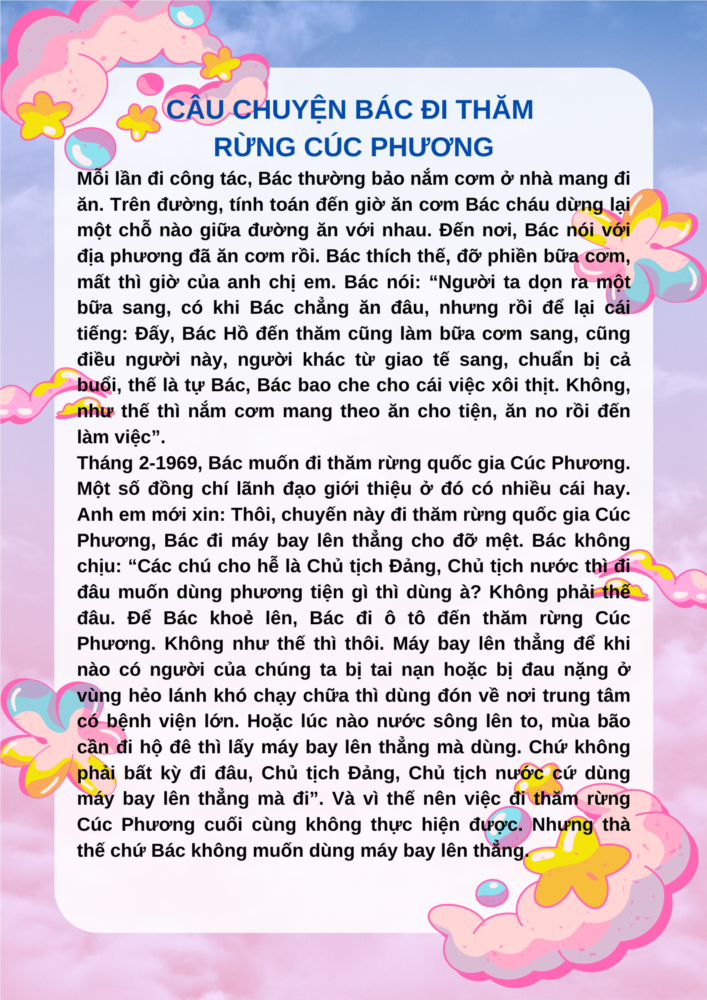 Câu chuyện về Bác Hồ