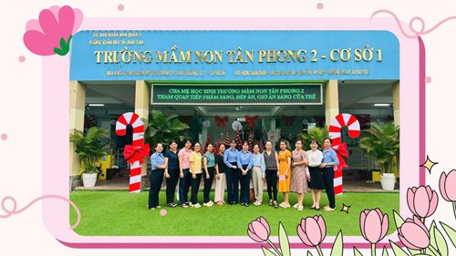 Tham quan bếp, quy trình tiếp phẩm và chế biến món ăn cho trẻ tại trường mầm non Tân Phong 2